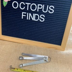 Vintage stainless steel measuring spoons